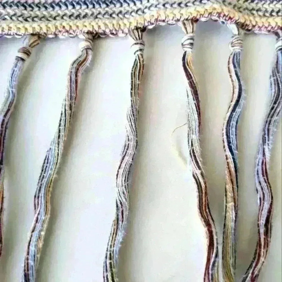 Lucky Brand, open front cardigan,beige stripped, Sz XS, Fringe - Picture 5 of 7